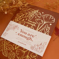 You are Enough Autumnal Journal - A5 - Autumal Brown