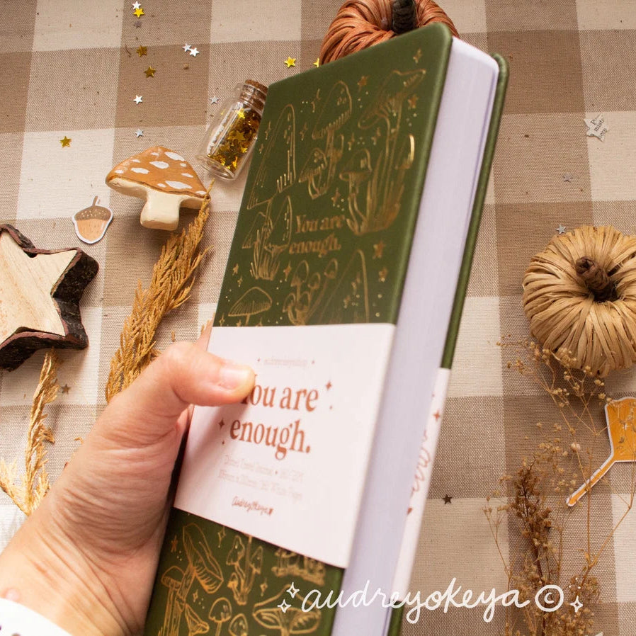 You are Enough Autumnal Journal -TN-Olive Green