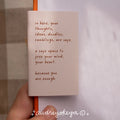 You are Enough Autumnal Journal - A5 - Olive Gren