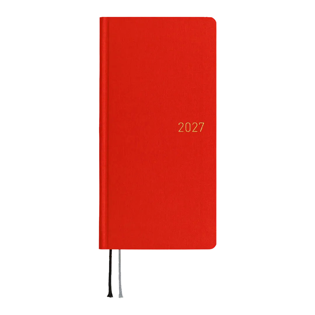 Hobonichi Techo 2027 Weeks Colors: Poppy Red