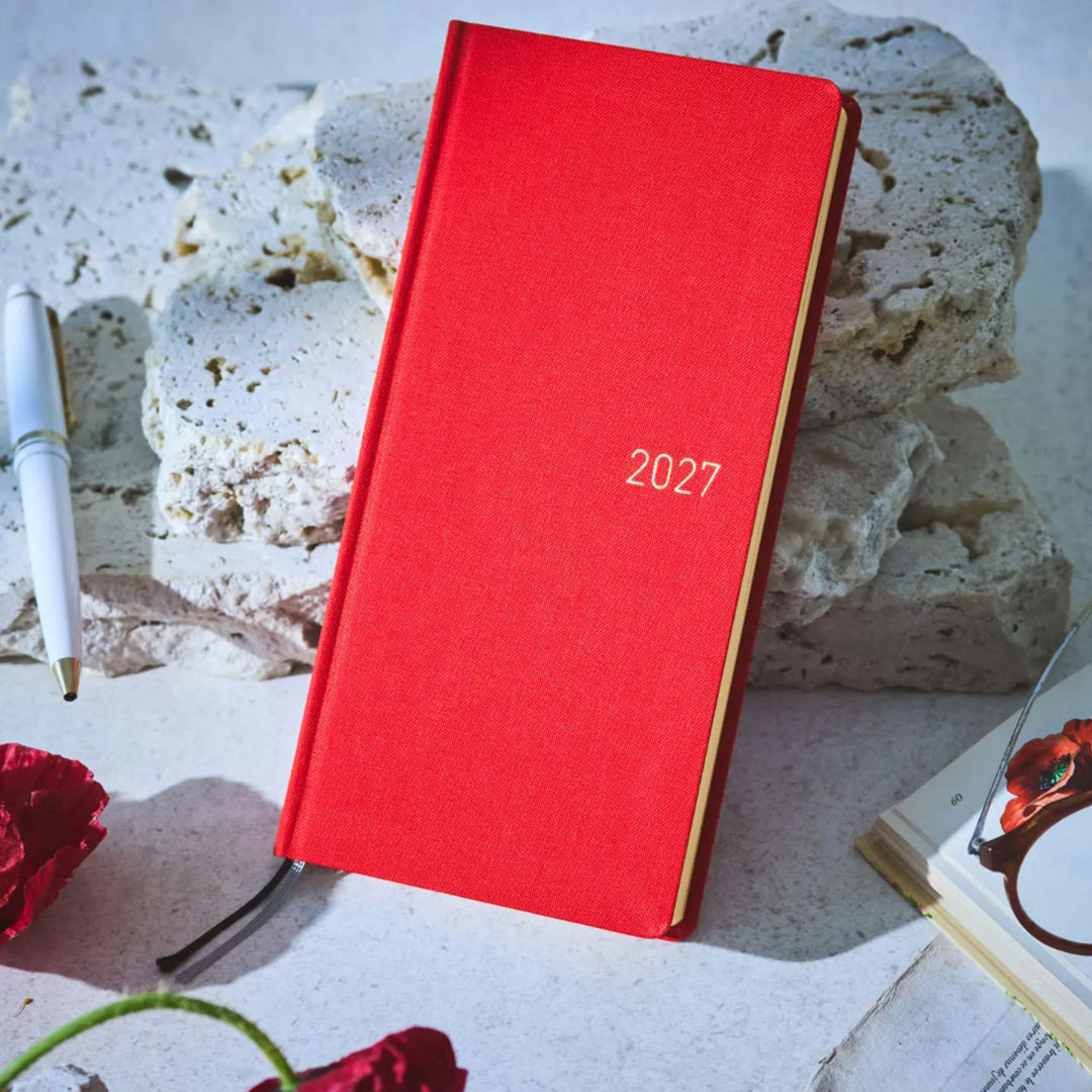 Hobonichi Techo 2027 Weeks Colors: Poppy Red