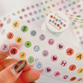 Rainbow Letter Beads PET Tape - 50mm