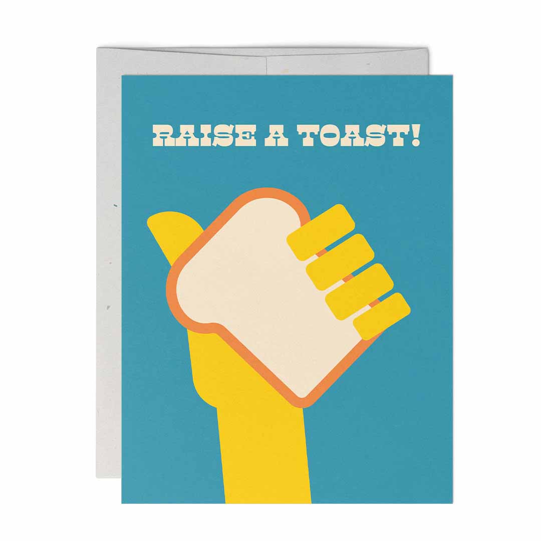 Raise A Toast -Greeting Card by Coachella Valerie