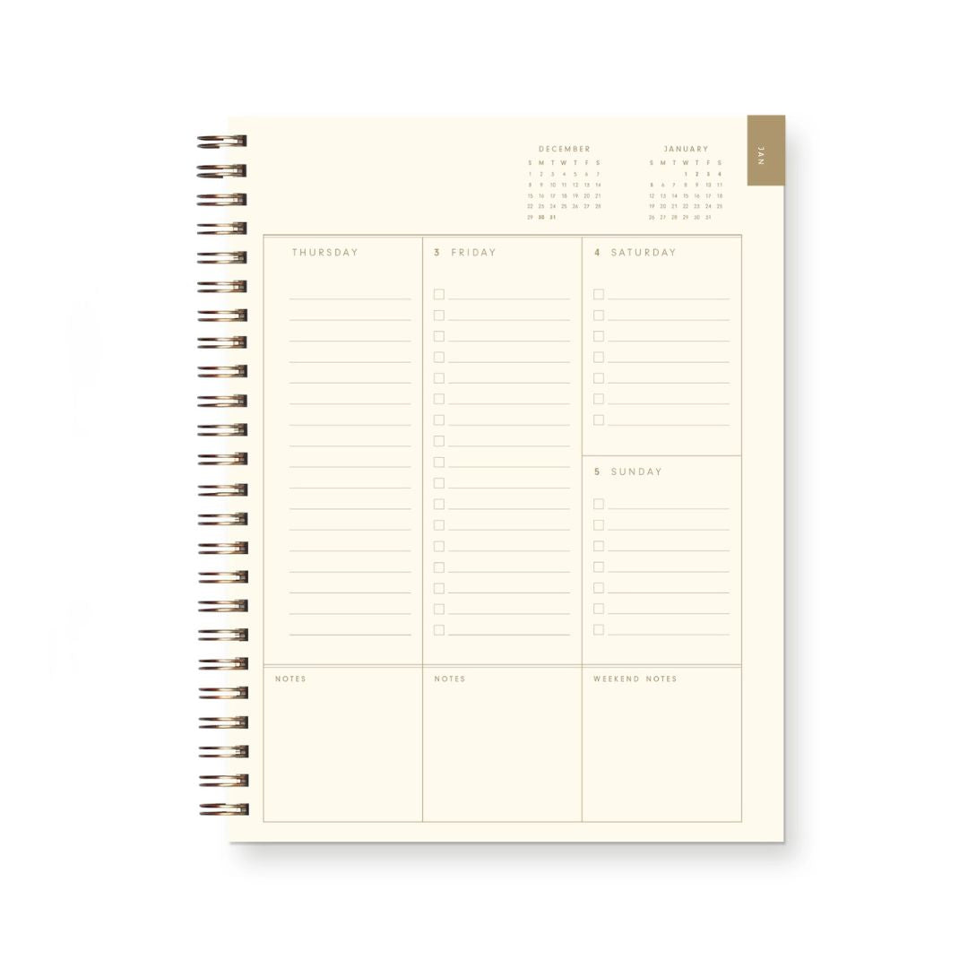 2025 Bold Dated Weekly Planner - Ruff House Print Shop