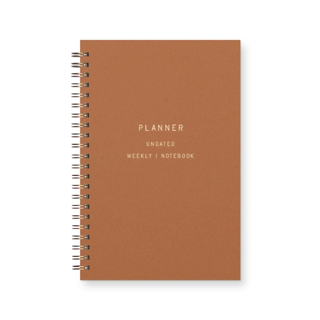 Standard Type Undated Weekly Planner Journal - Ruff House Print Shop