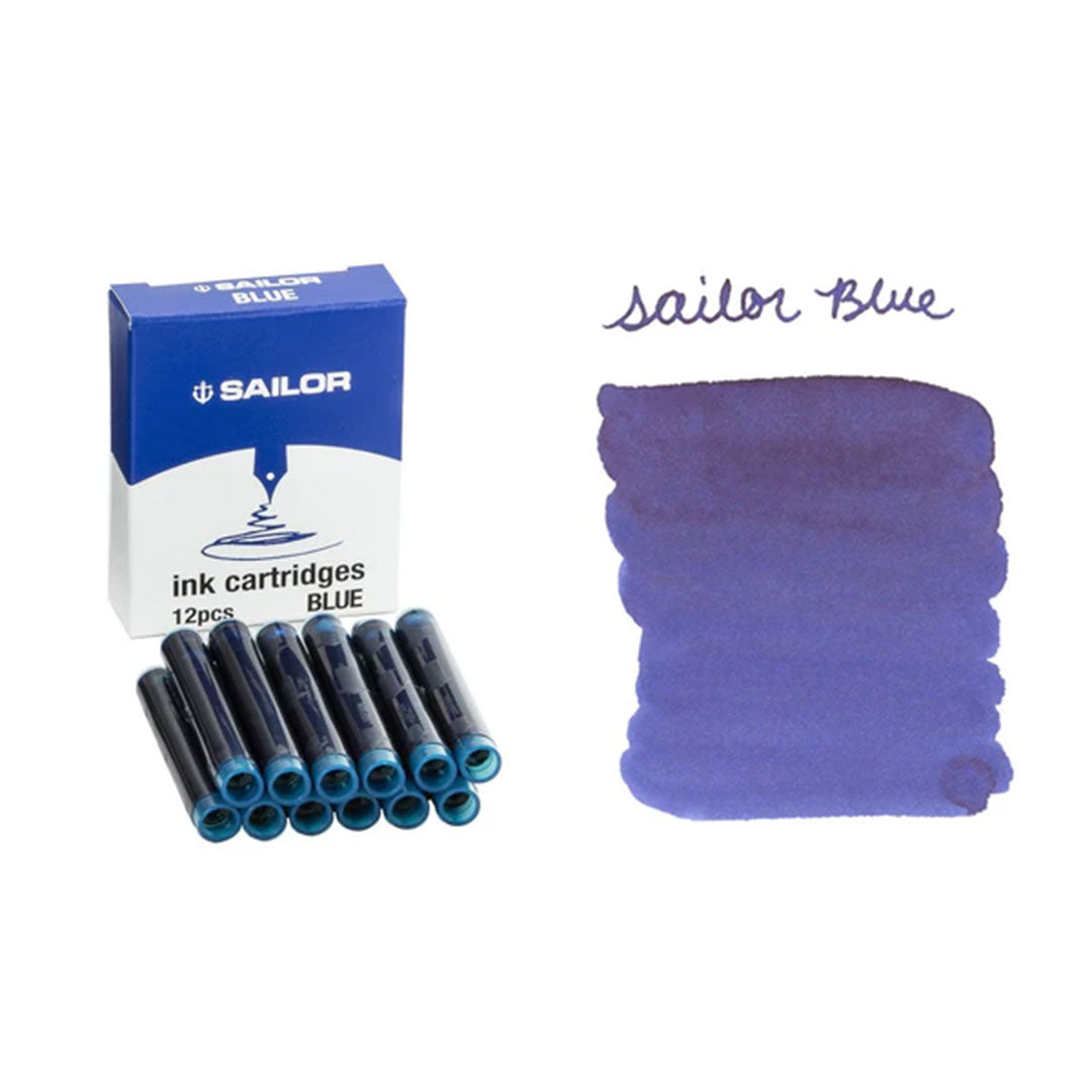Sailor Fountain Pen Ink Cartridge - 12 pk