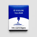 Sailor Fountain Pen Ink Cartridge - 12 pk