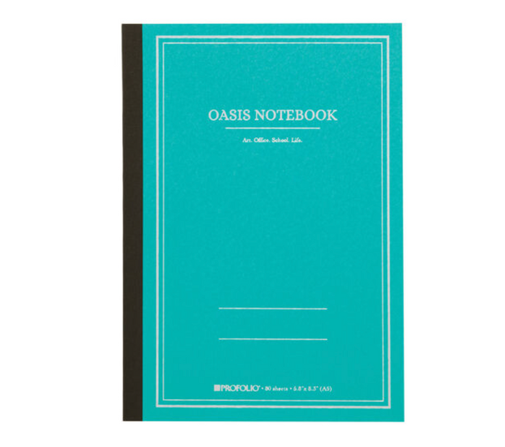 A5 Oasis Lined Notebok