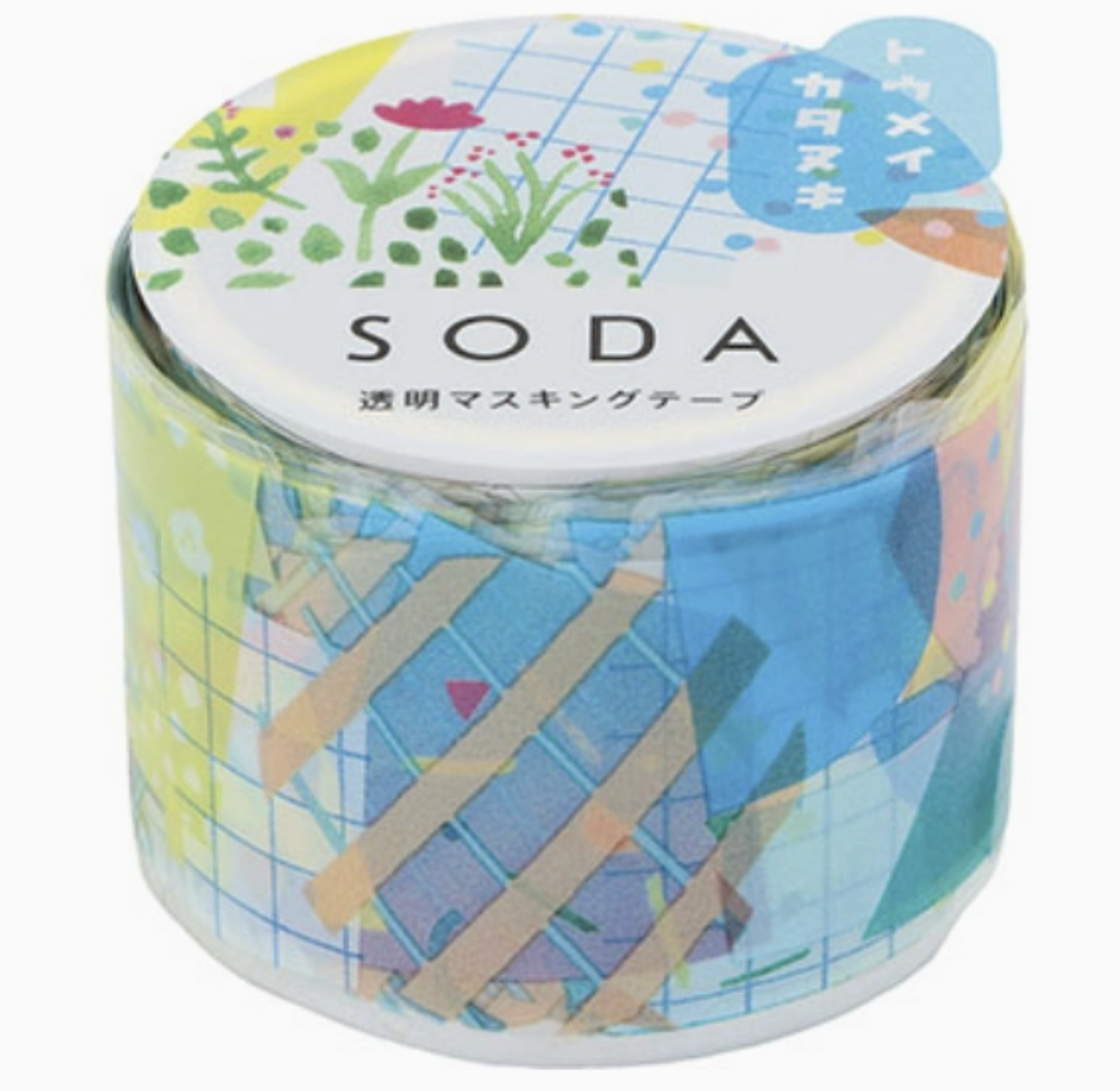 Soda Transparent Masking Tape-Collage