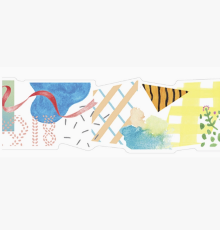 Soda Transparent Masking Tape-Collage