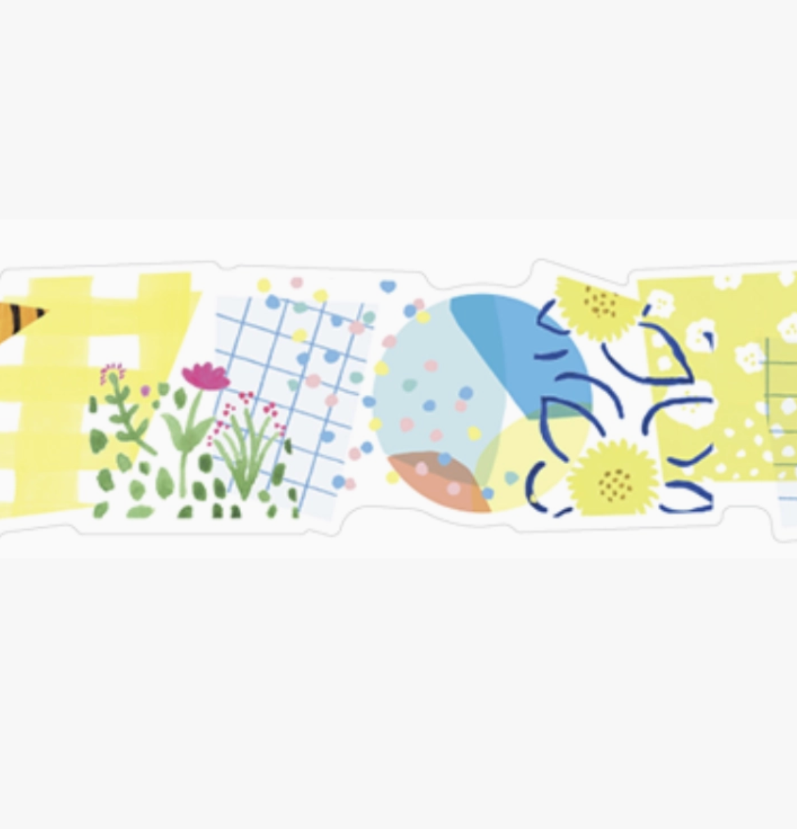 Soda Transparent Masking Tape-Collage