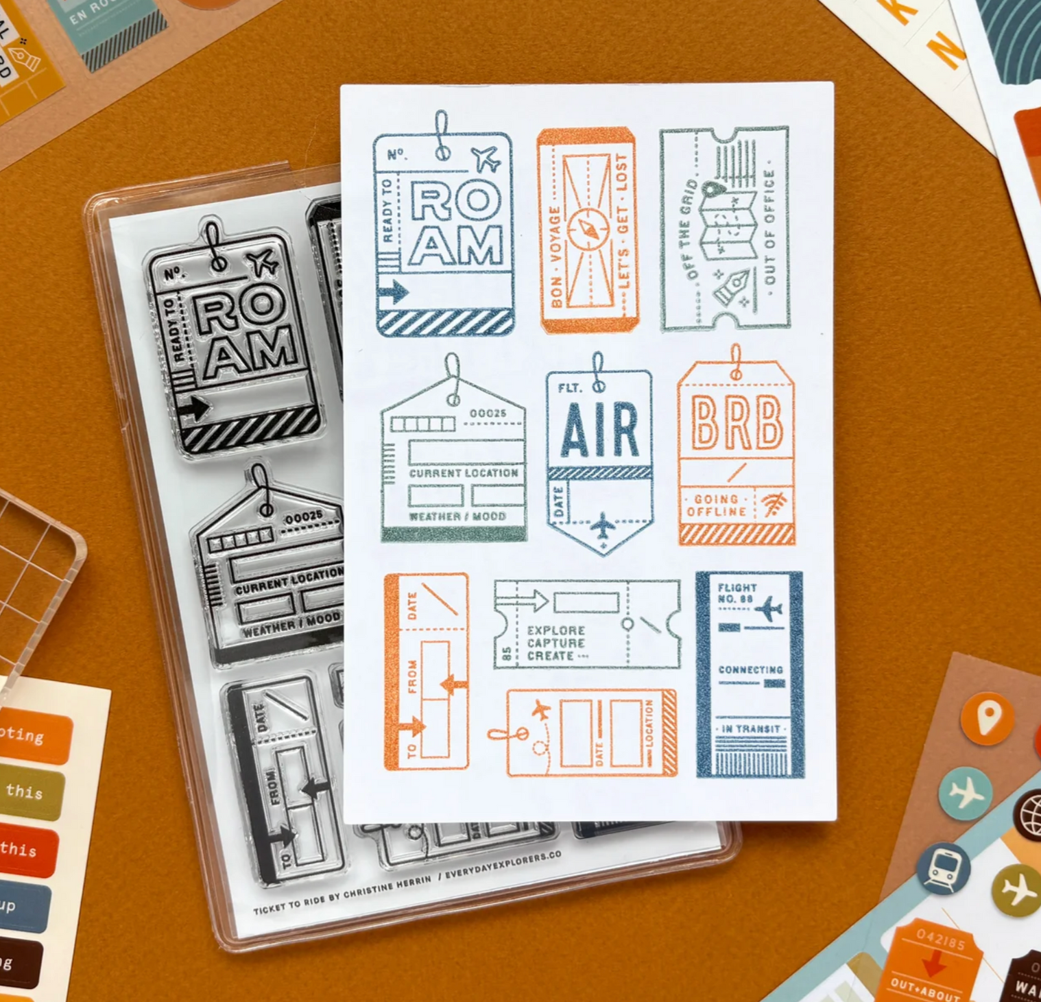 Ticket to Ride - 4x6 Clear Stamp Set
