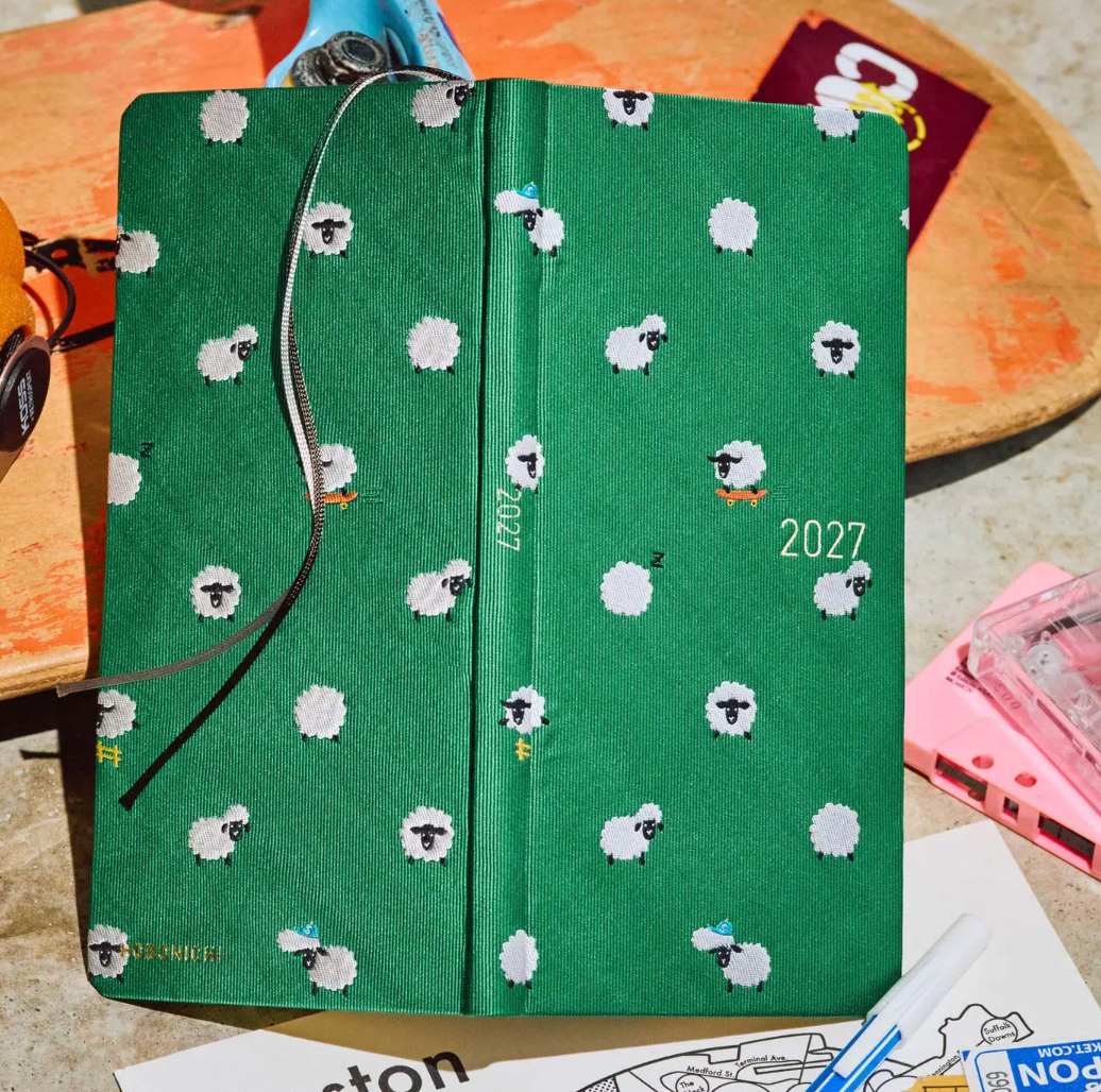 Hobonichi Techo 2027 Weeks Bow & Tie: Sheep Sheep Sheep