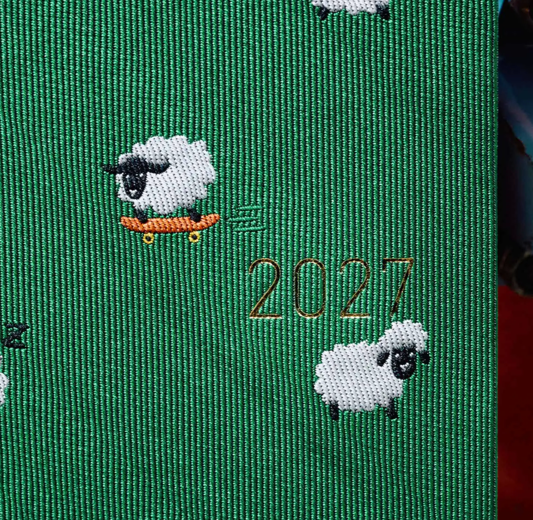 Hobonichi Techo 2027 Weeks Bow & Tie: Sheep Sheep Sheep