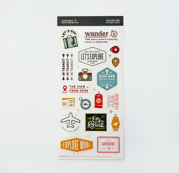 Let's Go - Clear Sticker Sheet