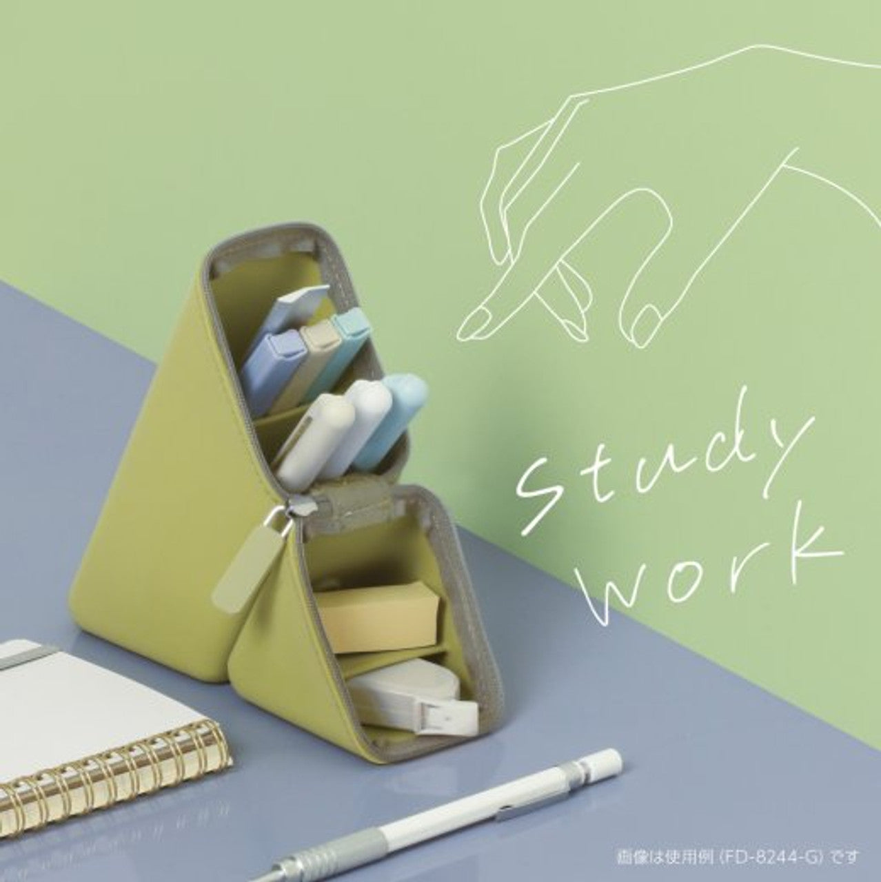 Kakusta Portable Pen Holder-Silicon Pen Stand/Desktop Organizer sonic