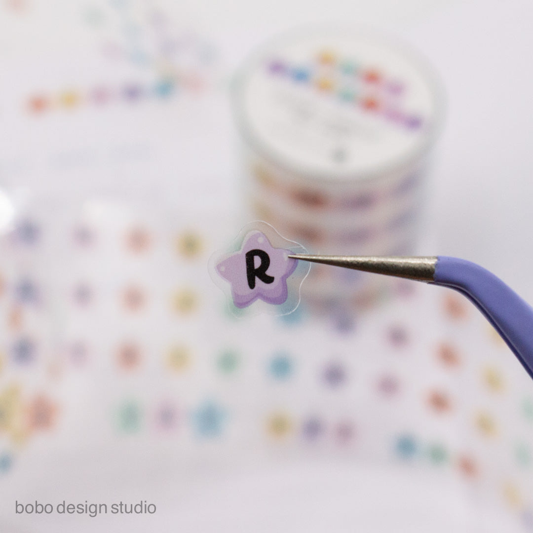 Star Letters - PET Letter Bead Tape