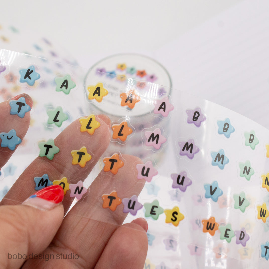 Star Letters - PET Letter Bead Tape