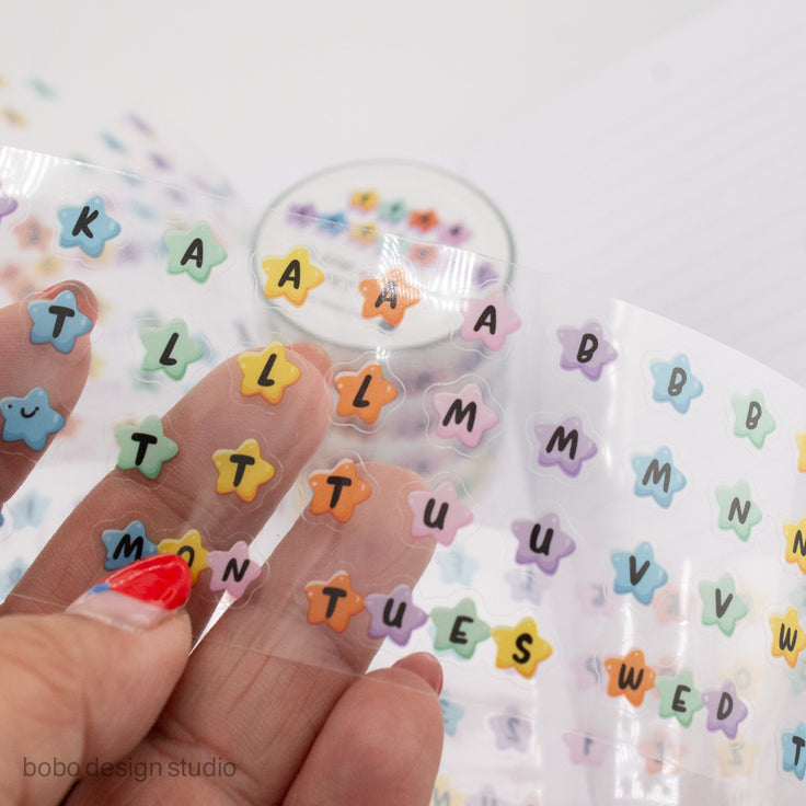 Star Letters - PET Letter Bead Tape