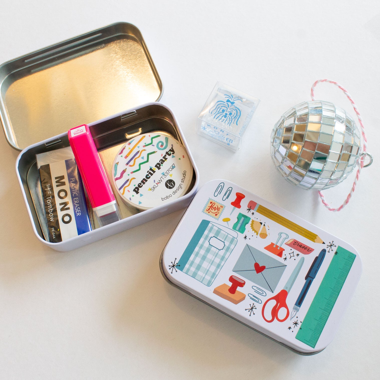 Stationery Lovers Washi Flake and Trinket Tin