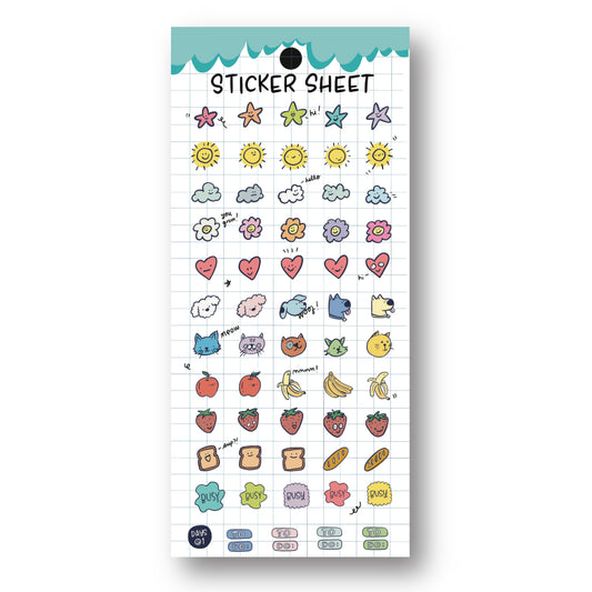 Days 01-Clear Planner Sticker Sheet