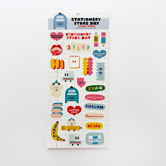 Suzy's Cuties Sticker Sheet- Stationery Store Day