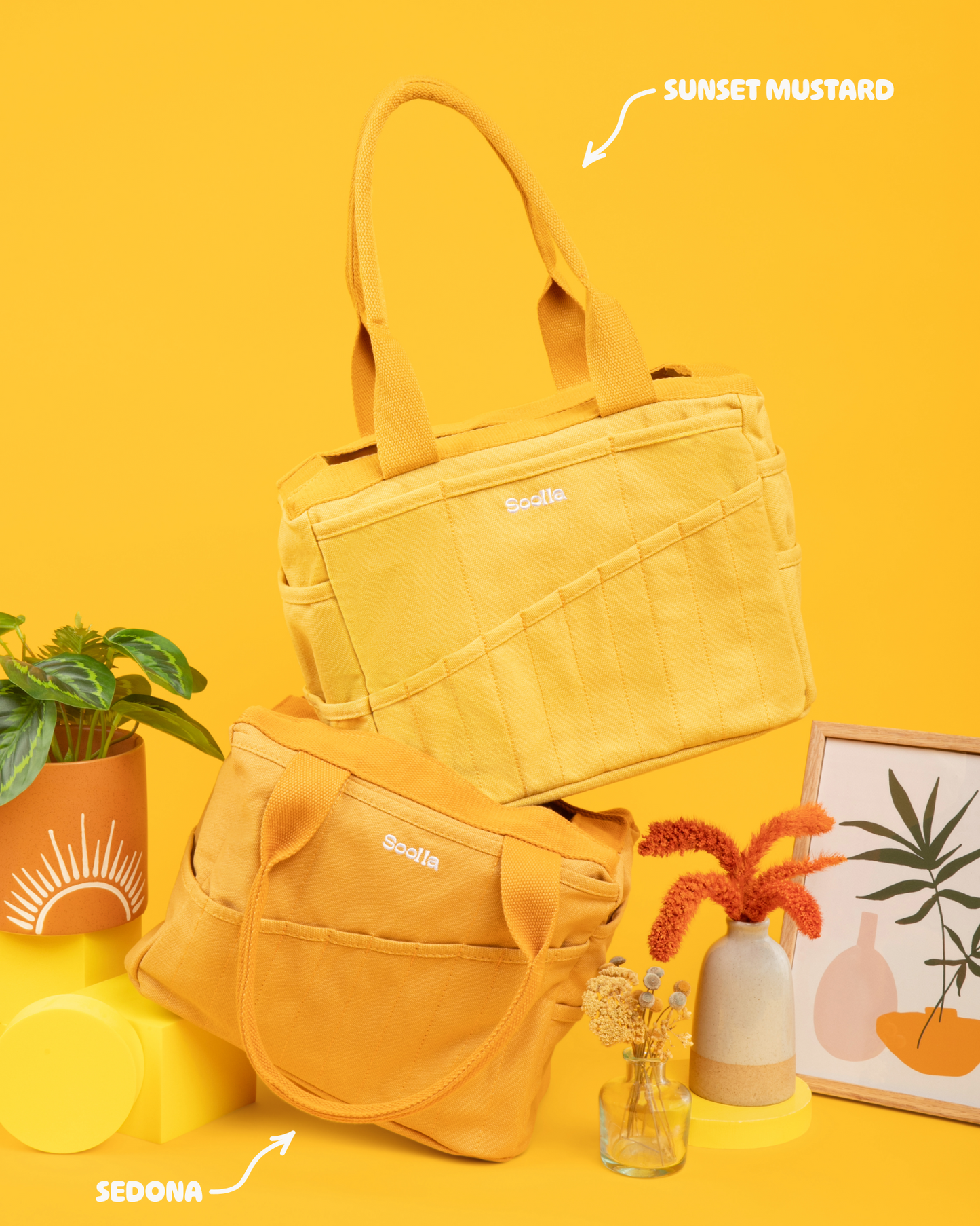 Soolla Studio Artist Project Bag -Sunset Mustard