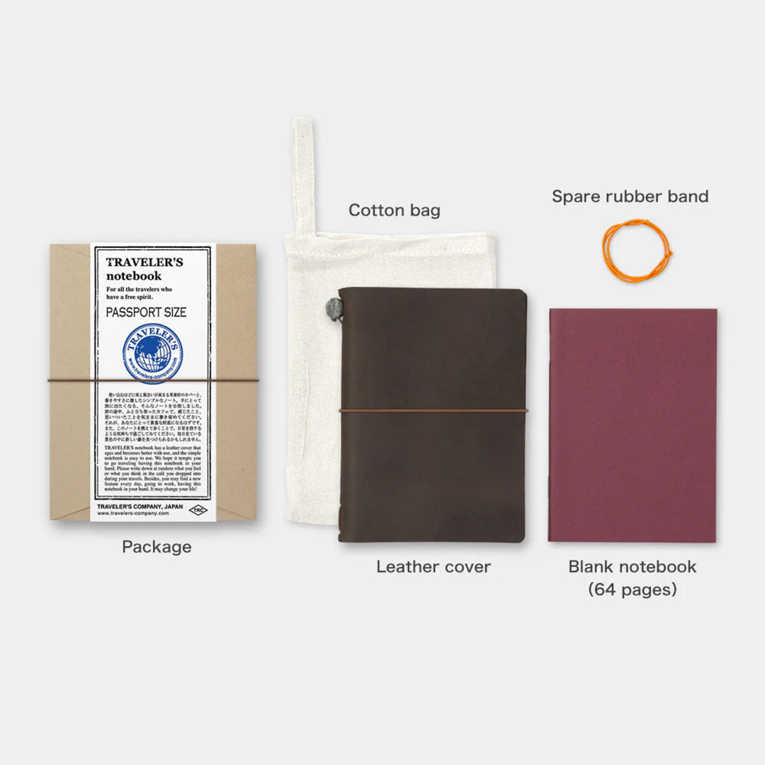 TRAVELER'S Notebook Starter Kit- Passport Size