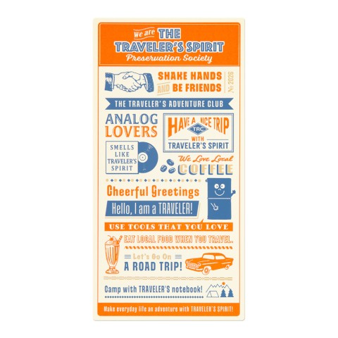 TRAVELER'S Notebook Regular Plastic Sheet 2026