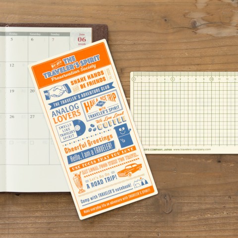 TRAVELER'S Notebook Regular Plastic Sheet 2026
