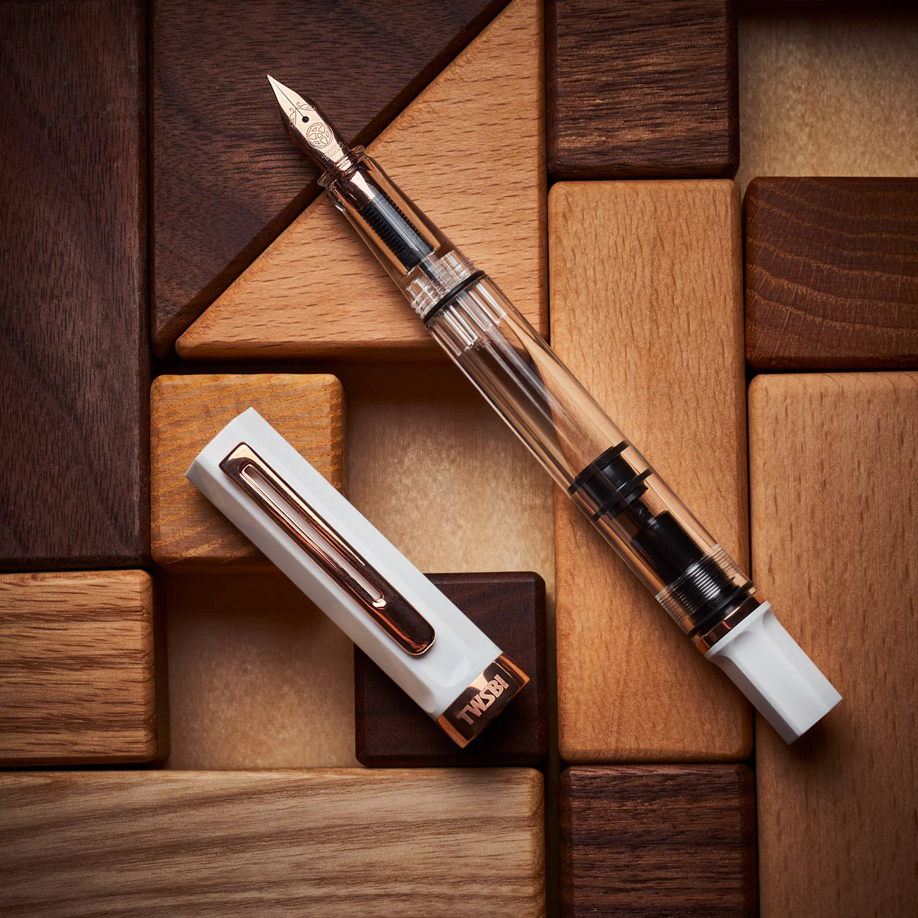 TWSBI Eco White with Rose Gold - Fine Nib
