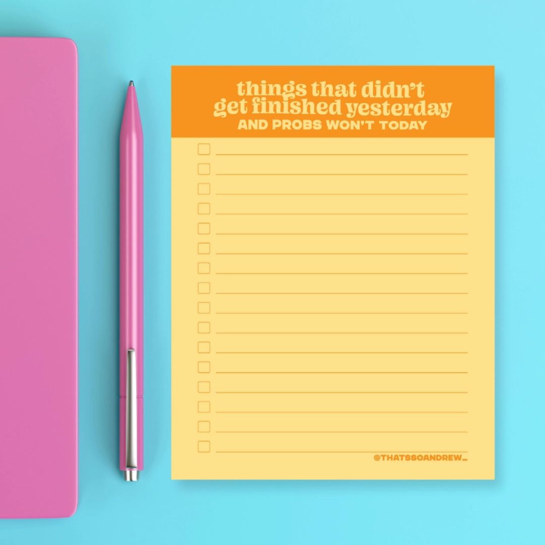 Things From Yesterday - Notepad with Magnet - That's So Andrew