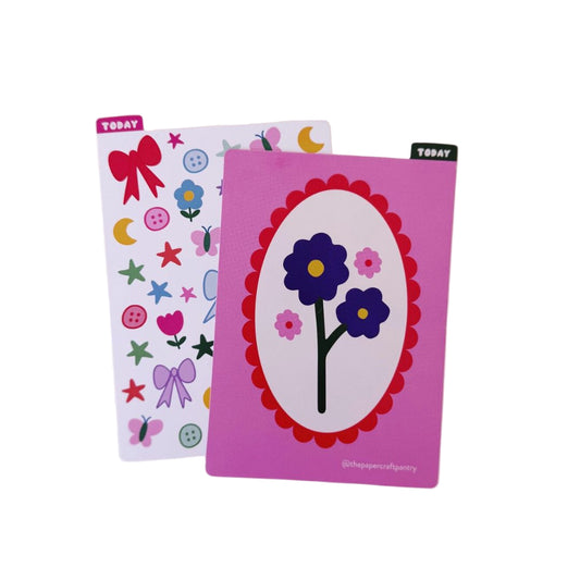 Flowers and Bows - Pencil Board - A6 - Paper + Craft Pantry