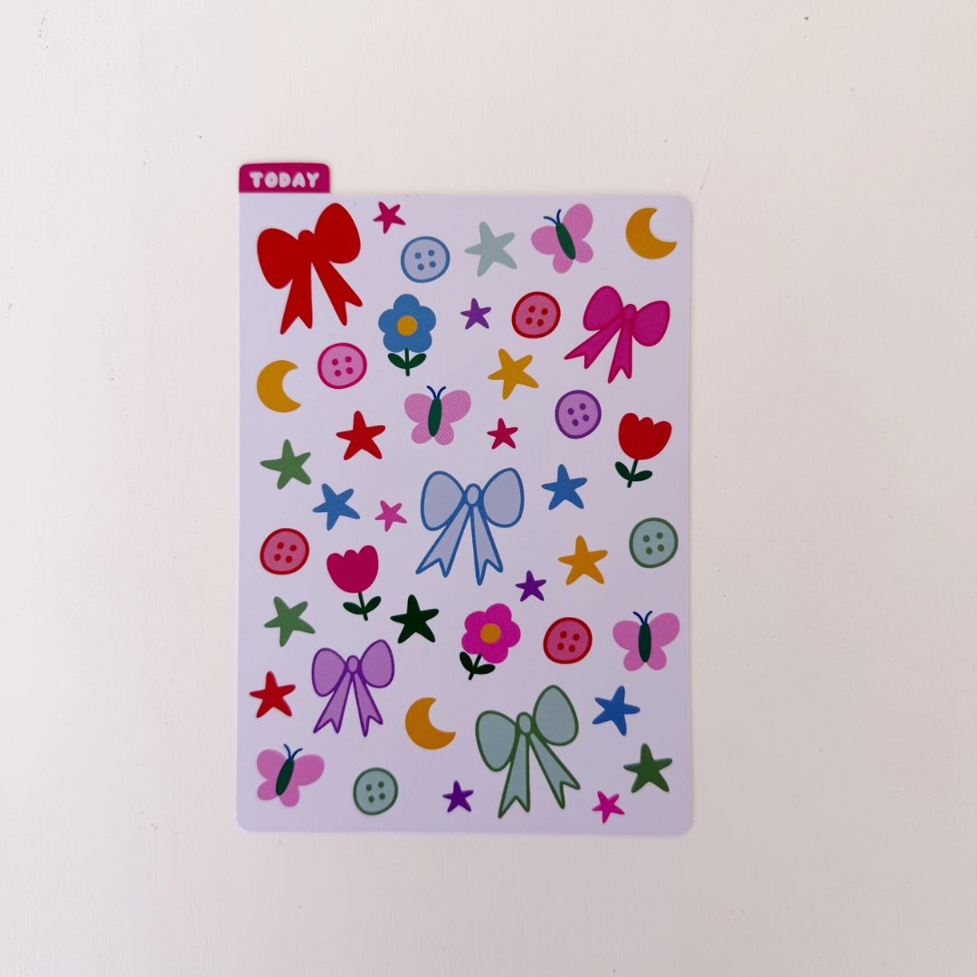 Flowers and Bows - Pencil Board - A6 - Paper + Craft Pantry