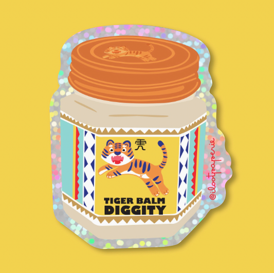 Tiger Balm Diggity Vinyl Sticker
