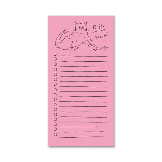 To Do Or Else Notepad