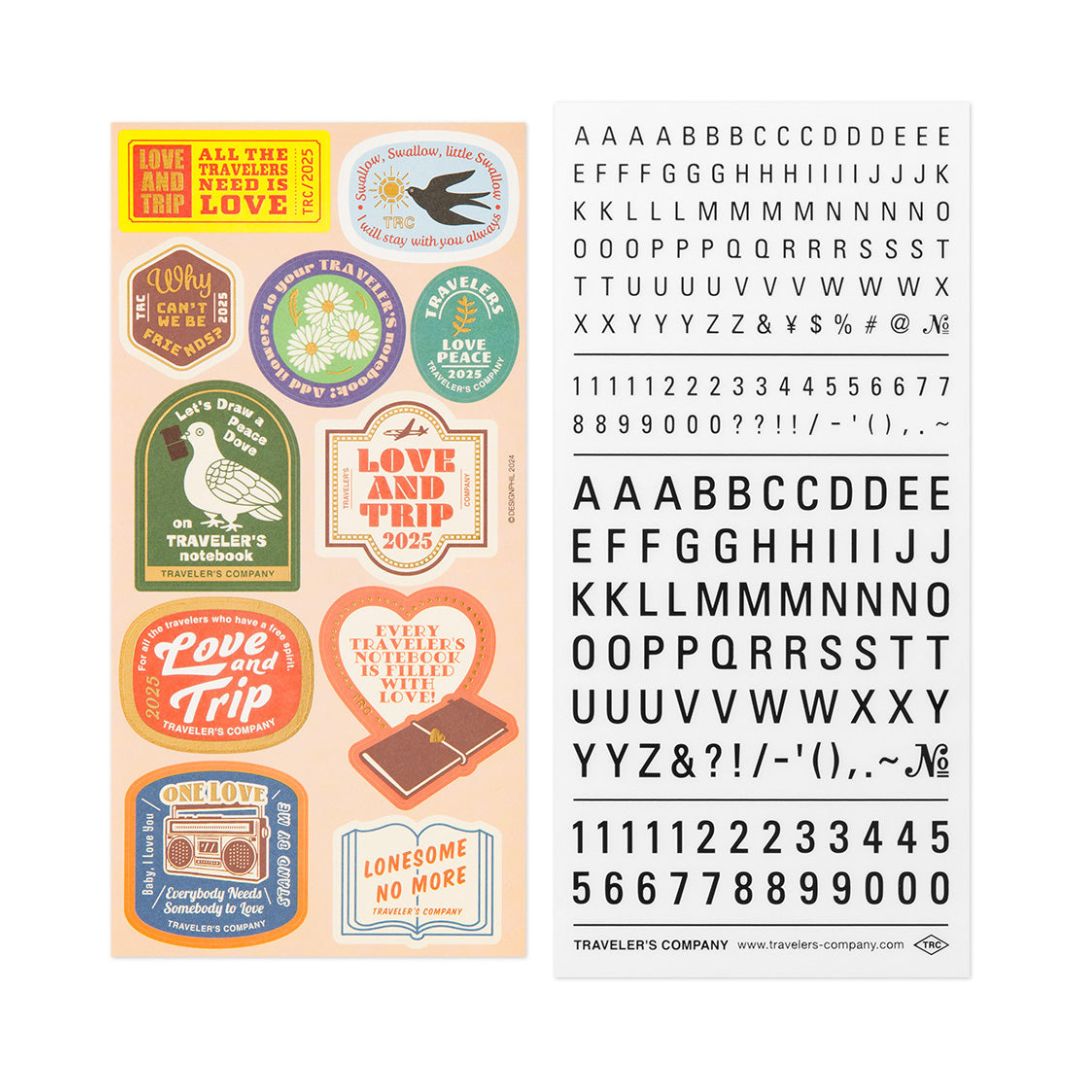 Traveler's Notebook Customize Sticker Set for Diary 2025