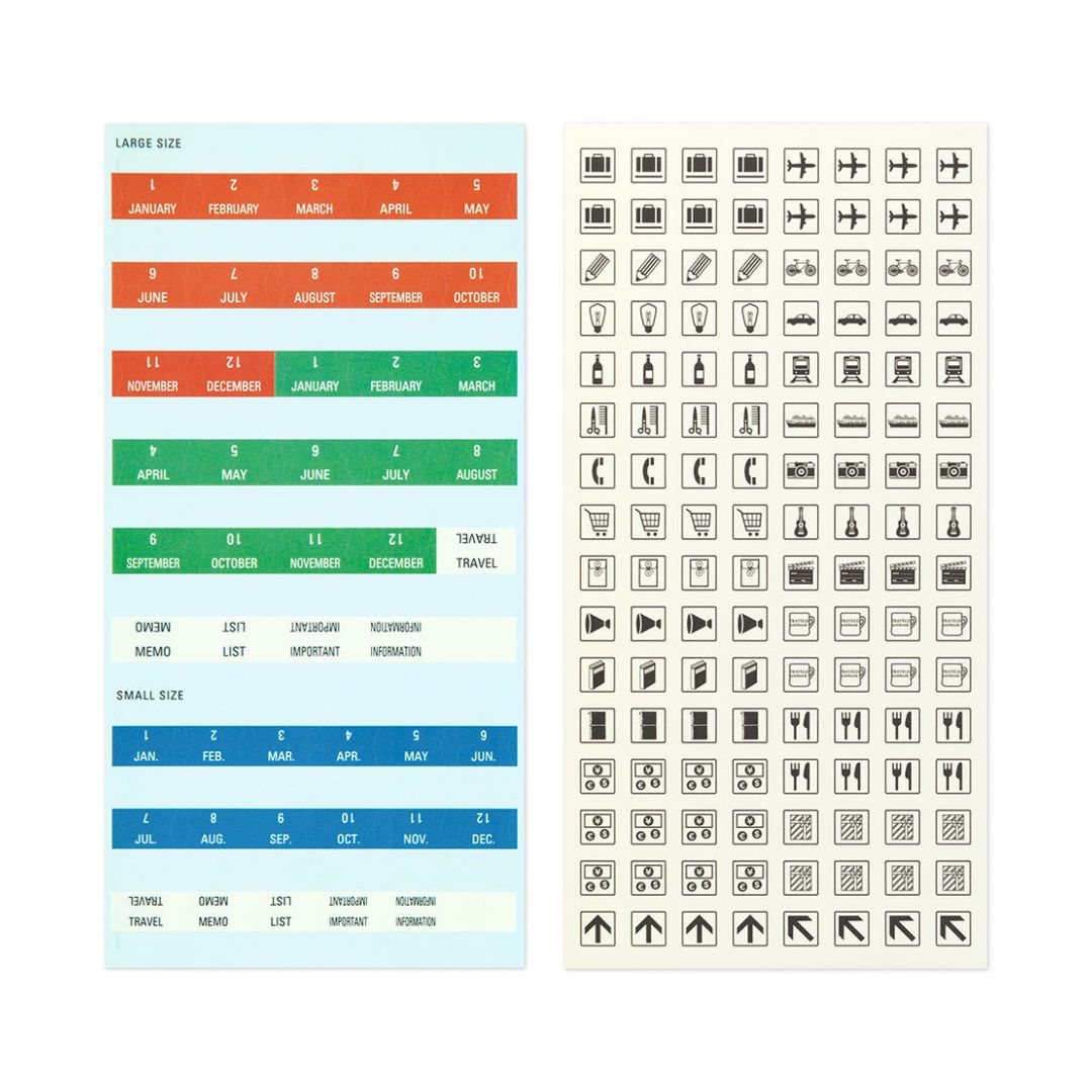 Traveler's Notebook Customize Sticker Set for Diary 2025