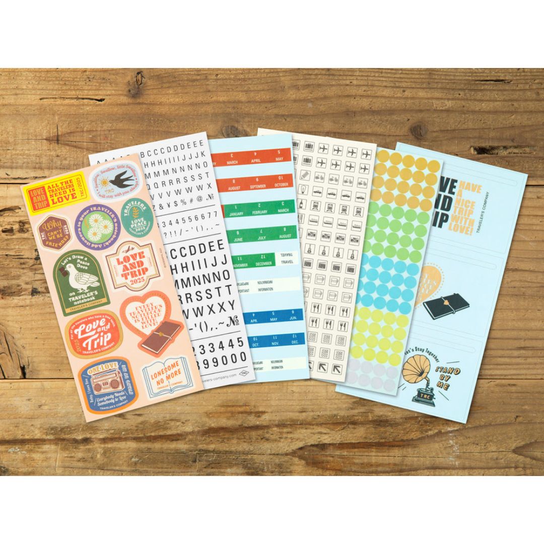 Traveler's Notebook Customize Sticker Set for Diary 2025