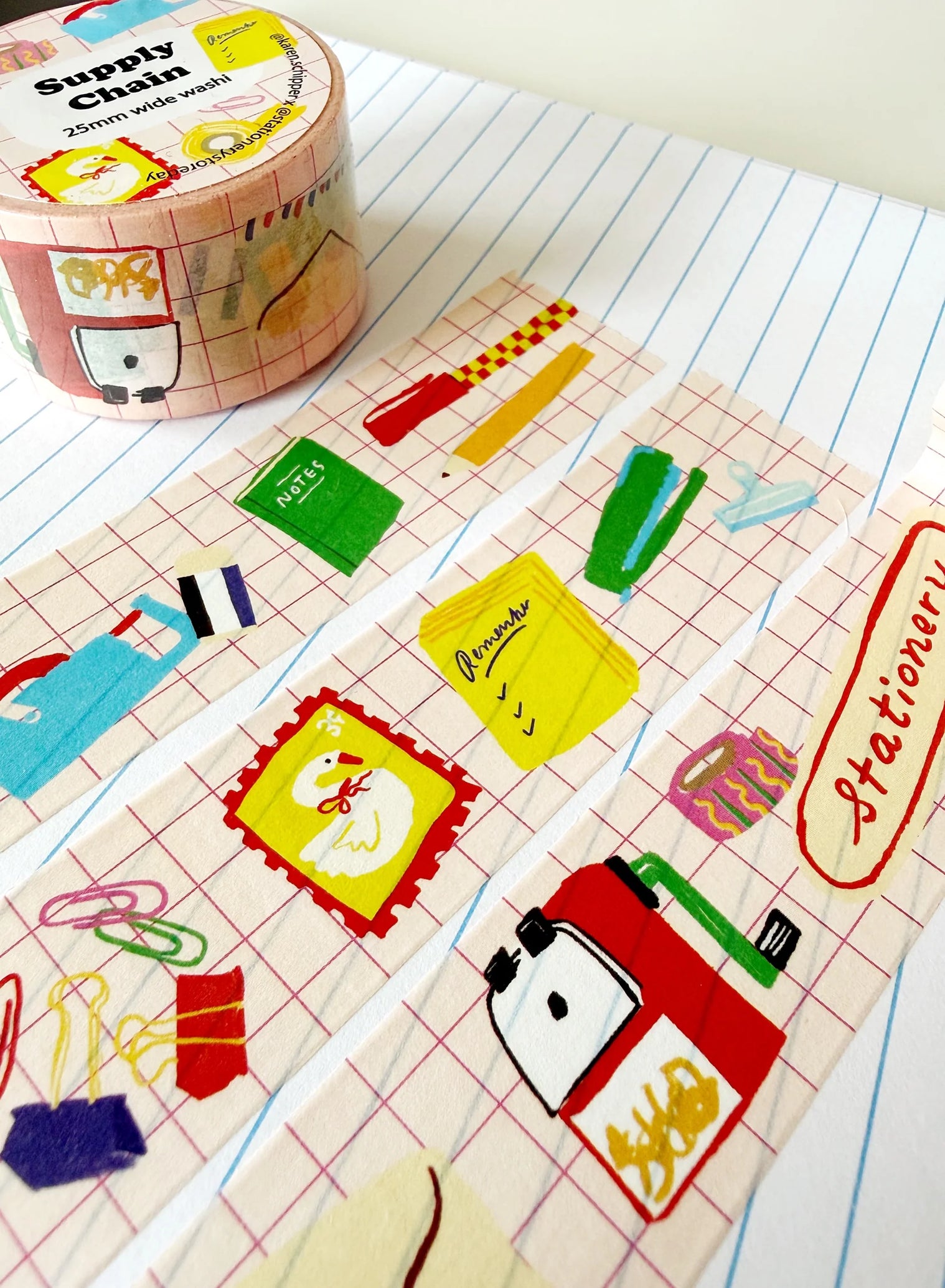 Supply Chain Wide Washi Tape