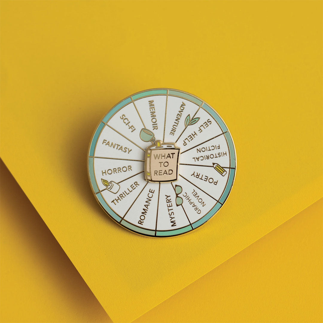 What To Read - Spinning Enamel Pin - Occasionalish