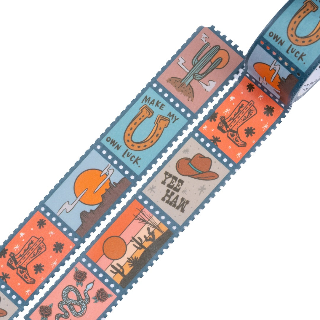 Wild West Postage Stamp Washi Tape