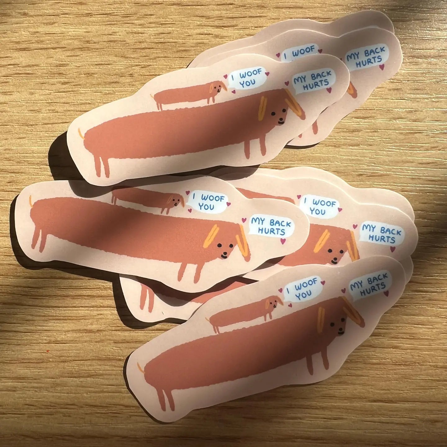 I woof you Dog sticker