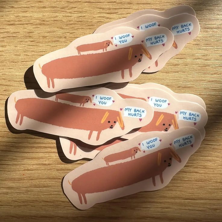I woof you Dog sticker