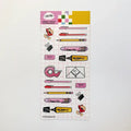 Office Supplies Clear Sticker Sheet