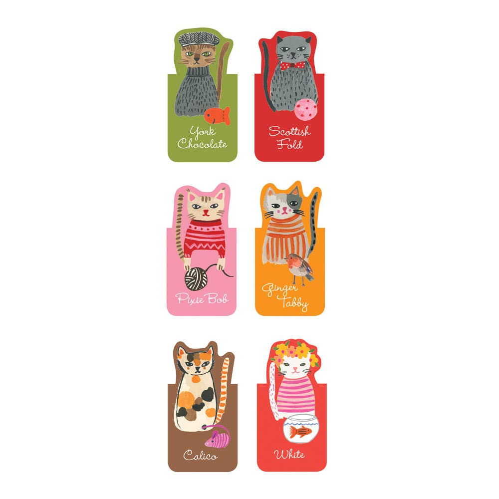 Cool Cats Magnet Bookmark Set