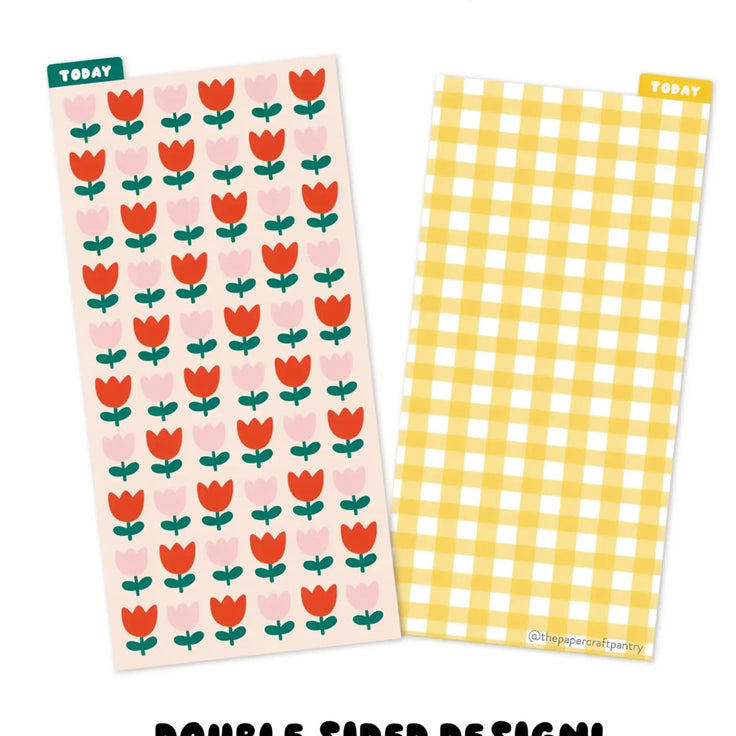 Weeks Pencil Board: Tulips + Gingham