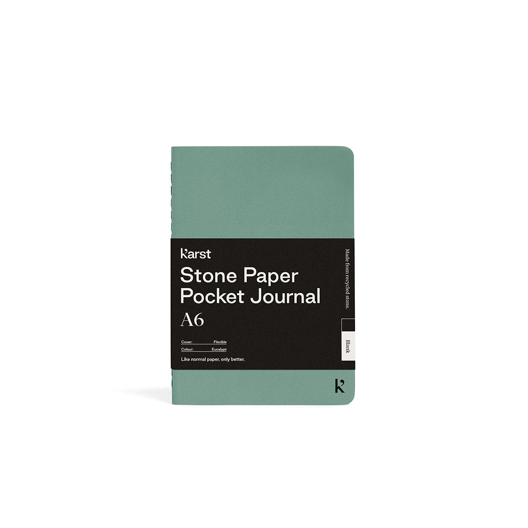 A6 Softcover Stone Paper Pocket Journal - Eucalypt
