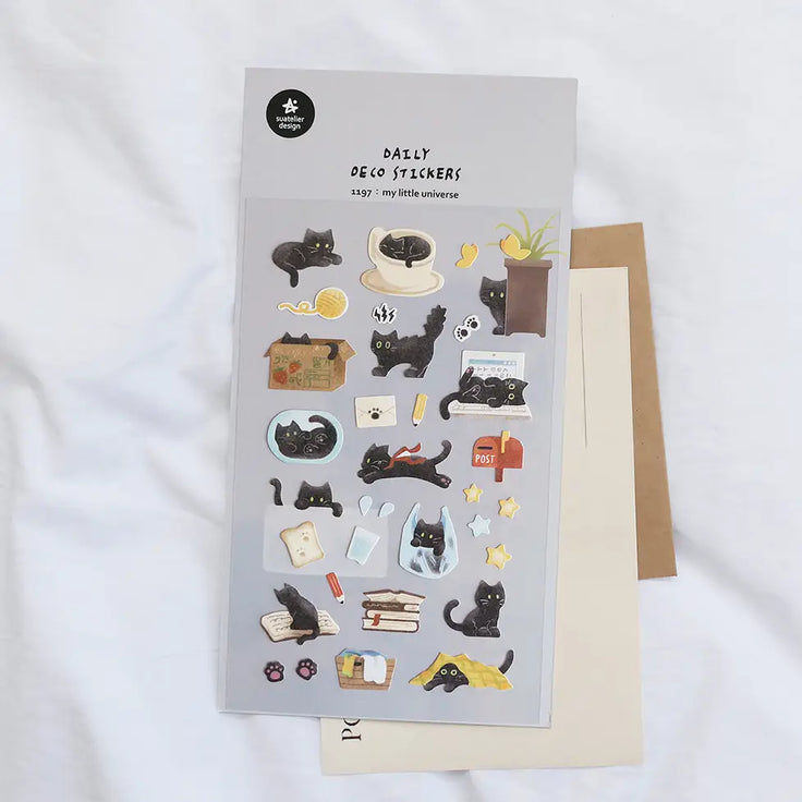 My Little Universe Black Cat 1197- Sautelier Sticker