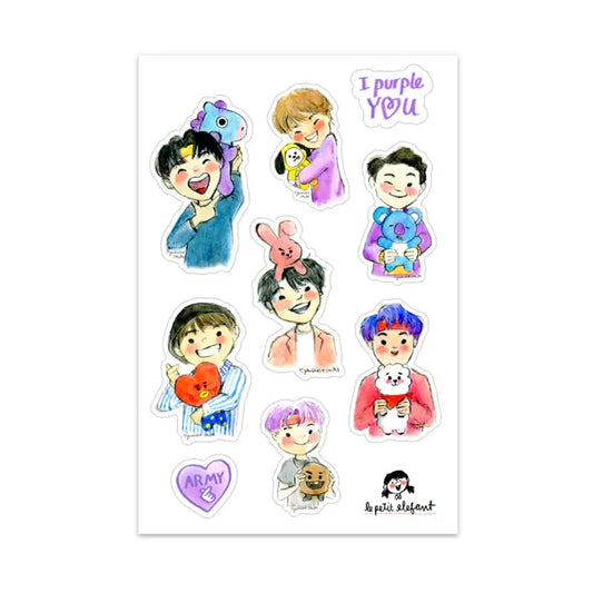 Bts X BT21 Sticker Sheet